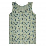 Майка для мальчиков Bibo р.110 светло-оливковый/с принтом 44052