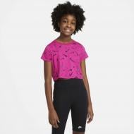 Футболка Nike NSW TEE CROP SWOOSHES DC7348-615 р.XS розовый