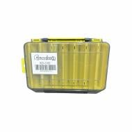 Коробка для приманок Gladiator Двухсторонняя - 21,5х13х4 см - Желтый