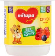 Десерт Milupa Творожок с бифидобактериями 3% ягоды 90 г