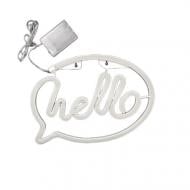 Неоновая вывеска LED-NEON HELLO 295x206 мм розовый Неоновая вывеска LED-NEON HELLO 295x206 мм розовый