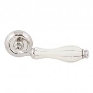 Ручка на розетке Fimet 148-231c f21 lady никель/фарфор
