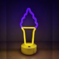 Нічник LED-NEON ICE CREAM жовтий B-42