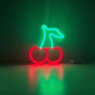 Неоновая вывеска LED-NEON CHERRY 200x220 мм зеленый