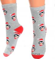 Носки детские для девочек Duna новогодние 4036 р.16 светло-серый