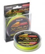 Шнур Fishing ROI плетеный X-Run 4PE (101) lemon yellow 100 м 0,165 мм 7,26 кг