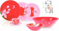 Сервіз столовий Luminarc Red Orchis 46 предметів на 6 персон N4828