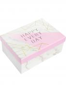 Коробка подарочная прямоугольная Happy 23х16х9 см