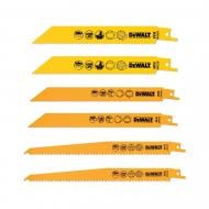 Набор пилочек для сабельной пилы DeWalt 6 шт. DT2444