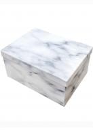Коробка подарочная прямокутна мрамор 35х27х15 см