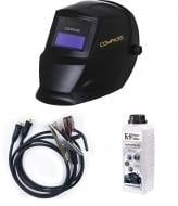 Комплект сварочных кабелей + Маска + Моторное масло 2 л