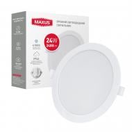 Світильник адміністративний LED Maxus 24 Вт 4100 IP44 1-RDL-2441-IP