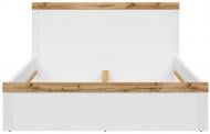 Кровать BRW без ламелей Holten 160x200 см белый/дуб вотан