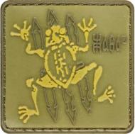 Шеврон резиновый Жаба на липучке 1193 Desert brown