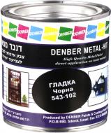 Краска Denber Metal Hit гладкая черный глянец 0,25 л