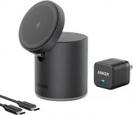 Бездротовий зарядний пристрій Anker PowerWave Mag-Go 2-in-1 Dock black