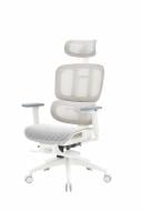 Кресло офисное OfficePro Skyline Footrest OC750-W-LG-LG White/Light Gray серый