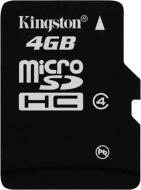 Карта пам'яті Kingston microSDHC 4GB (SDC4/4GBSP)