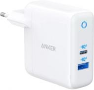 Мережевий зарядний пристрій Anker PowerPort PD+ 2 – 20W 1xPD & 15W 1xUSB