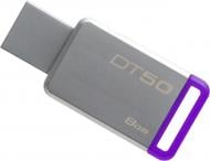 Флеш-память USB Kingston DataTraveler 50 8 ГБ USB 3.0 purple (DT50/8GB)