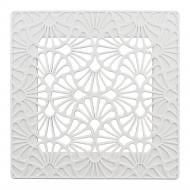 Решетка Вентс Арт-Деко Флора 200х200 ABC-пластик белый