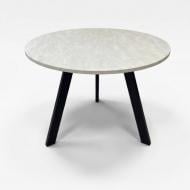 Стол Starwood Alen x900x750мм шелковый камень/черный