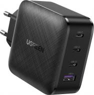 Сетевое зарядное устройство UGREEN CD224 65W USB + 3xType-C PD GaN Charger черный