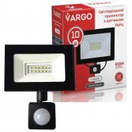 ВИТРИНА! Прожектор Vargo LED c датчиком движения 10 Вт IP65 черный 330310