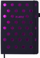 Блокнот Buromax Rare А5 96 арк. нелинов. (чорний папір) рожевий штучна шкіра BM.295402-10