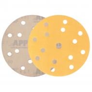 Диск абразивный K555 P600 d150 мм 14+1отв. желтый APP
