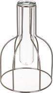 Ваза стеклянная в подставке 14х14х19.5 см A98801150 19,5 см серебрянная A98801150