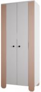 Шкаф Lion Инди 2д 1900х900х450 мм нимфея альба / розовый