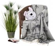 Плед Deer grey 140x200 см серый La Nuit