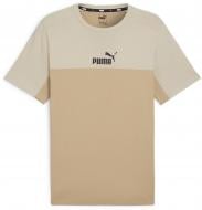 Футболка Puma ESS+ BLOCK TEE 84742683 р.2XL бежевий