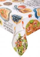 Скатерть Кофе 135x240 см белый с принтом Dariana