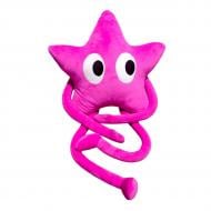 М'яка іграшка-обіймашка Анна Зірочка довгі ручки 75 см малиновий