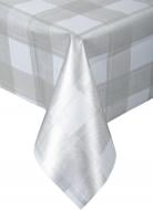 Скатерть Клетка 140x240 см серебристый Dariana