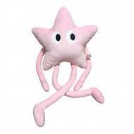 М'яка іграшка-обіймашка Анна Зірочка довгі ручки 75 см рожевий