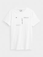 Футболка 4F T-SHIRT TSM015 H4Z22-TSM015-10S р.S білий