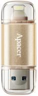 Флеш-пам'ять USB Apacer AH190 32 ГБ USB 3.1/Lightning gold (AP32GAH190C-1)