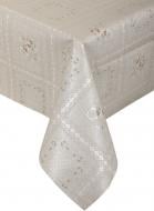 Скатерть Клетка 137x240 см металлик Dariana