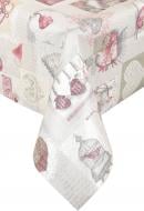 Скатерть Романтика 180x137 см бежевый с рисунком Dariana