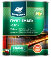Грунт-эмаль КОРАБЕЛЬНА 3 в 1 серый глянец 0,9 кг