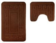 Набор ковриков Perfex Classic 2 шт. 50x80 см / 40x50 см Шоколадный