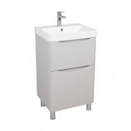 Тумба підлогова Aqua Rodos Vista кашемір з умивальником Deep 50 см