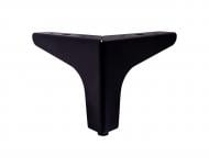 Меблева ніжка DC кутова пряма h-100 мм чорна