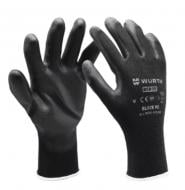 Перчатки WURTH Black PU с покрытием полиуретан S (7) 0899402407