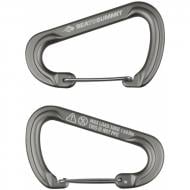 Карабін Sea To Summit Accessory Carabiner Large Titanium 2 шт. STS ATD0140-00122101 сірий