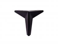 Меблева ніжка DC кутова фiгурна h-100 мм чорна