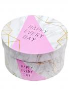 Коробка подарочная круглая Happy 16,5х8,5 см